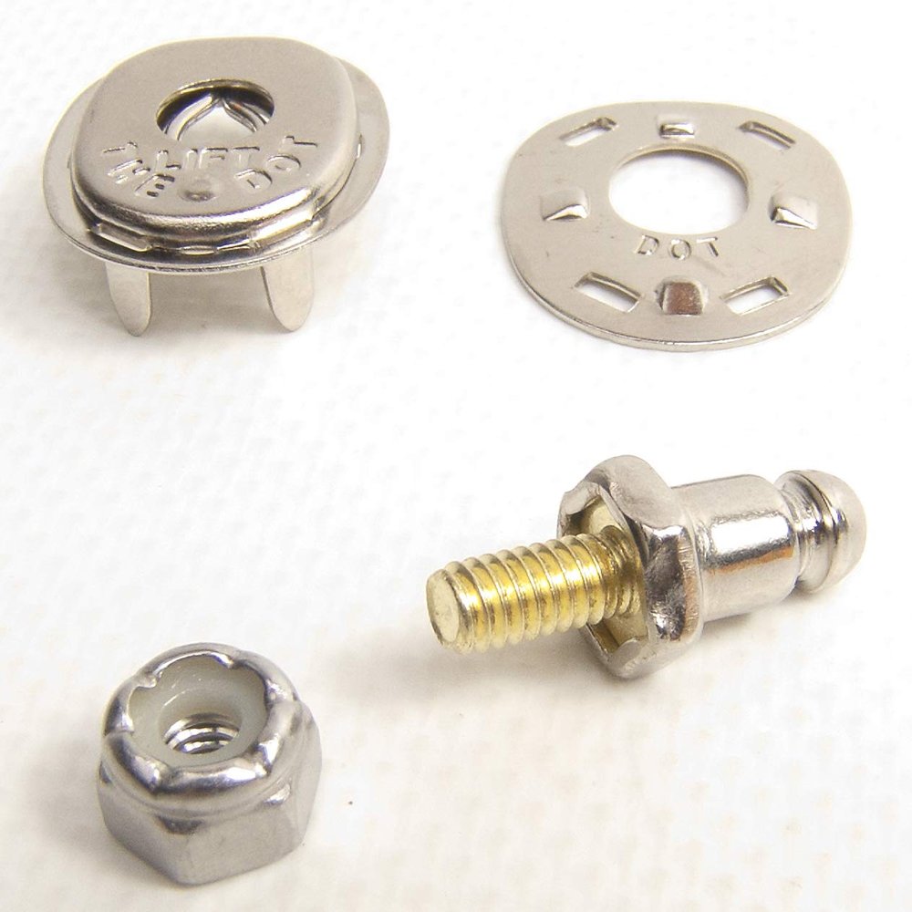 Lift The Dot Socket, Clinch Plate & Stud Combinations (50 Piece Set, Socket, Clinch Plate & 3/8" Machine Screw)