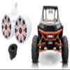 (1) Pair Kicker 45KM84L 8" 600 Watt Boat Speaker LED's KM8 Bundle with (1) Rockville Dual 7.7" Wakeboard Tower Speaker Enclosure and (1) 1.75" Adapter Compatible with Polaris RZR Speakers (3 Items) view 1