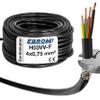 EBROM Cble LED Rond en Plastique H03VV-F 4 x 0,75 mm (4G0,75) Couleur : Noir 10/15/20/25/30/35/40/45/50/55/60 m, etc. jusqu' 250 m par tranches de 5 mtres view 1