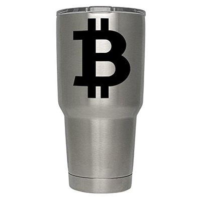 2 Pack Bitcoin Blockchain Cryptocurrency Coin Black Vinyl Decal Crypto Mining Sticker Mastering Digital Money Currency Revolution Cryptocurrencies Litecoin Ripple Ethereum Cryptoassets Bitcoins