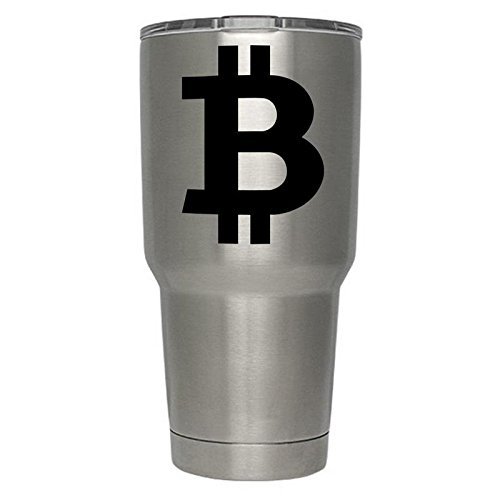 2 Pack Bitcoin Blockchain Cryptocurrency Coin Black Vinyl Decal Crypto Mining Sticker Mastering Digital Money Currency Revolution Cryptocurrencies Litecoin Ripple Ethereum Cryptoassets Bitcoins