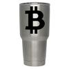 2 Pack Bitcoin Blockchain Cryptocurrency Coin Black Vinyl Decal Crypto Mining Sticker Mastering Digital Money Currency Revolution Cryptocurrencies Litecoin Ripple Ethereum Cryptoassets Bitcoins view 1