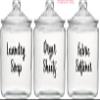Gold - Laundry Room Vinyl Sticker Set - Laundry Soap - Fabric Softener - Dryer Sheets -V3- Die Cut Decals view 2
