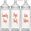 Gold - Laundry Room Vinyl Sticker Set - Laundry Soap - Fabric Softener - Dryer Sheets -V3- Die Cut Decals view 3
