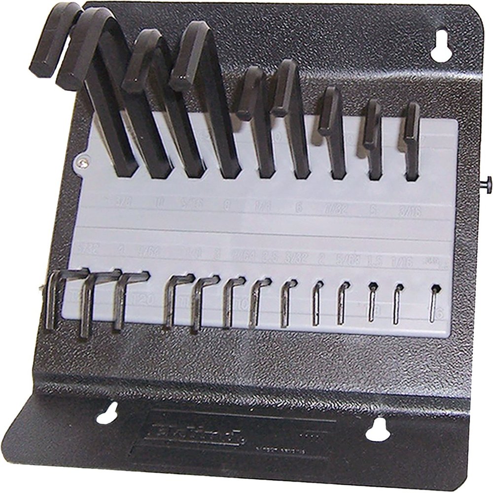 EKLIND 10223 Hex L-Key allen wrench Combo- Long Inch / MM (2 sets 22pc) w/ stand