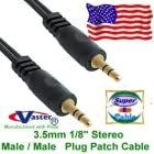 6 Ft 3.5mm (1/8") Stereo Male/Male Mini Plug Patch Cable