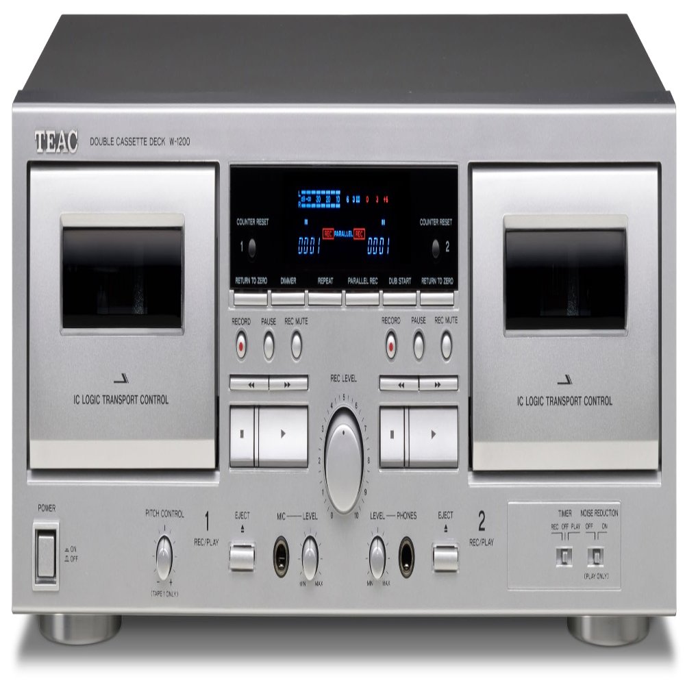 TEAC Double Cassette Deck W-1200 (SILVER)Japan Domestic genuine products Ships from JAPAN