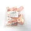 (10) 2/0 Gauge Copper Ring Terminals 3/8" view 1