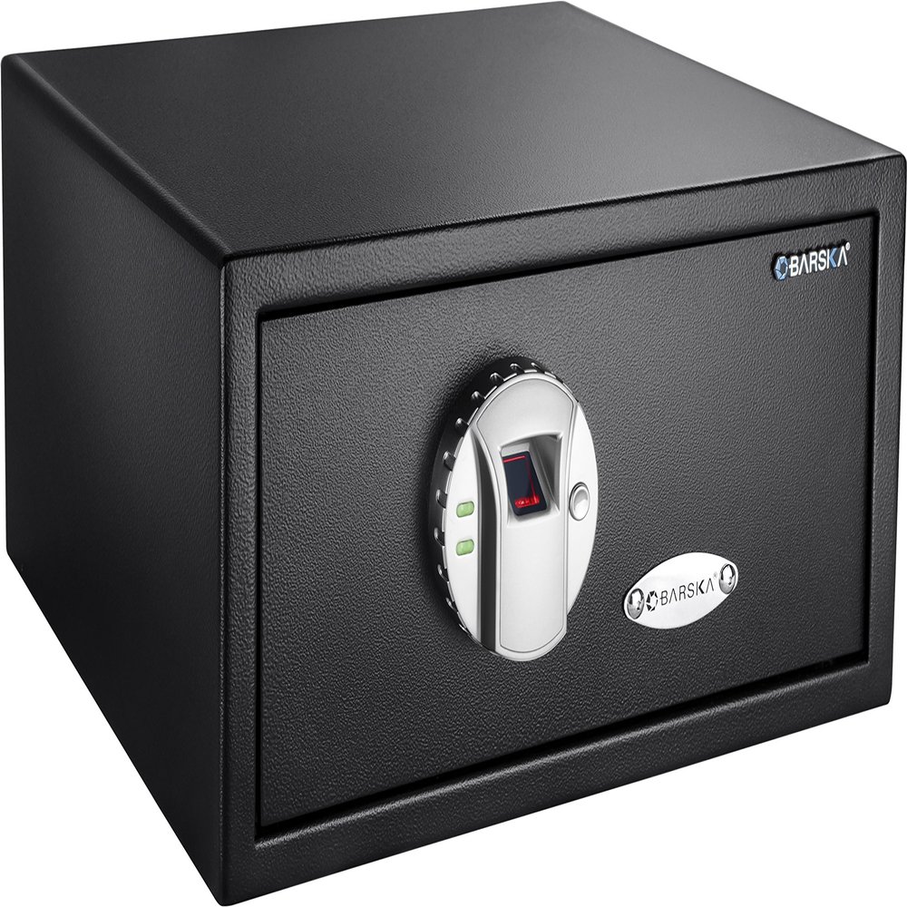 Barska Steel Security Safe Quick Access Biometric Fingerprint Lock 16.5 x 15.63 x 8 in