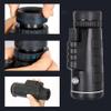 LEIZENG 4060 HD Monocular High Power Telescope with Compass Night Vision Outdoor Hiking Portable Bitonic Telescope Cell Phone Cameras view 2