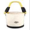 Graintex CB2216 Utility Canvas Bucket Leather Bottom 16" X 10" Rope Handle view 1