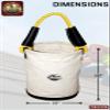 Graintex CB2296 Utility Canvas Bucket Plastic Bottom 15" X 10" Rope Handle view 3