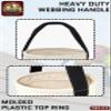 Graintex CB2112 Utility Canvas Bucket Leather Bottom 15" X 10" Rip-Stop Canvas Webbing Handle view 4