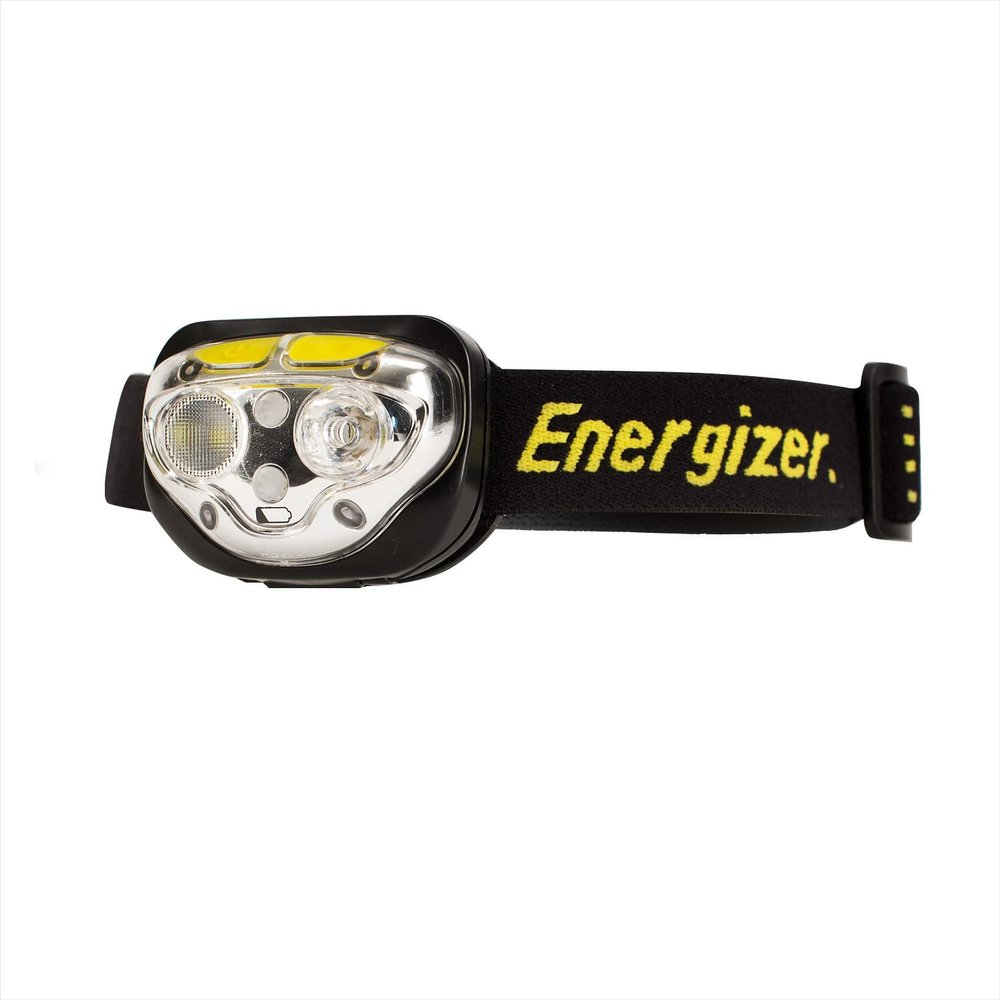 Energizer Vision LED Headlamp, Bright Headlamp for Camping, Water Resistant Emergency Light, Includes Batteries, Pack of 2