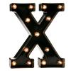 Pooqla Black Light Up Letter X, Marquee Letters Black Room Decor view 1