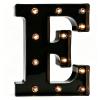Pooqla Black Light Up Letter E, Marquee Letters Black Room Decor view 1