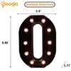 Pooqla Black Light Up Letter O, Marquee Letters Black Room Decor view 4