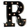 Pooqla Black Light Up Letter R, Marquee Letters Black Room Decor view 1