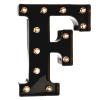 Pooqla Black Light Up Letter F, Marquee Letters Black Room Decor view 1