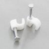 100 Round 5/32 Inches (4 mm) Cable Wire Clips Cable Management Cord Tie Holder Coaxial Nail in Clamps Tacks view 1