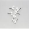 100 Round 5/32 Inches (4 mm) Cable Wire Clips Cable Management Cord Tie Holder Coaxial Nail in Clamps Tacks view 3