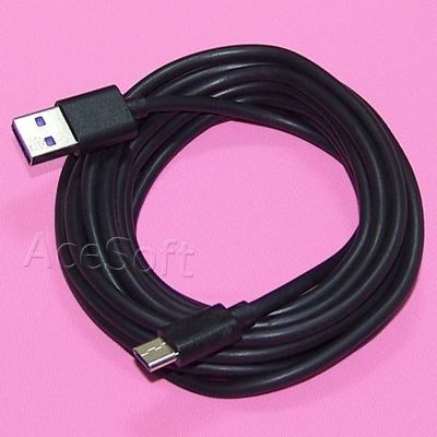 100% New 9 Feet/3M USB 3.1 Male to USB 3.0 Type-A Reversible Data Sync Charging Cable Connector (Black) Compatible with T-Mobile LG V20 H918 Cellphone -