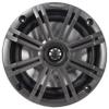 KICKER Pair 45KM654 6.5" 390w Marine Boat Speakers KM65 w/Charcoal with White Grilles Bundle with 2 Rockville 6.5" Polished Silver Aluminum Wakeboard Tower Speaker Enclosures view 3