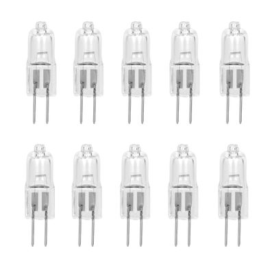 12Vmonster 10 Pack Crystal Clear LENSE 15 Watt AC DC 12V Capsule T3 Light Bulb Replacement JC G4 2 Pin Base Halogen Kitchen Table Pendant Lamp 12 Volt 15W Bi-Pin Warm Bright White Landscape Lighting