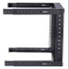 Kenuco 12U Adjustable Depth Wall Mount Open Frame Steel Network Equipment Rack 17.75 Inch Deep view 2