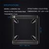 Kenuco 12U Adjustable Depth Wall Mount Open Frame Steel Network Equipment Rack 17.75 Inch Deep view 3