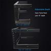 Kenuco 12U Adjustable Depth Wall Mount Open Frame Steel Network Equipment Rack 17.75 Inch Deep view 4