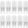 12Vmonster 10 Pack Crystal Clear Lense Q20/G9/CL/120V G9 JCD 20 Watt 120 Volt T4 JD Type Halogen House Hold Light Bulb Hanging Pendant Accent Type Spot Down Lamp Chandelier Sconce Fixture Lighting view 1