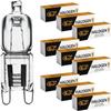 12Vmonster 10 Pack Crystal Clear Lense Q20/G9/CL/120V G9 JCD 20 Watt 120 Volt T4 JD Type Halogen House Hold Light Bulb Hanging Pendant Accent Type Spot Down Lamp Chandelier Sconce Fixture Lighting view 2