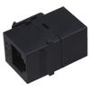 BQLZR Black Metal Cat3 Insert Module Phone Line Coupler RJ-11 6P4C Sound Voice Module Jack Female to Female with Keystone Latch Pack of 20 view 4