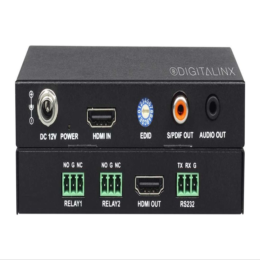 Digitalinx In-Line 18G HDMI Auto Sensing Room Controller with audio de-embedding