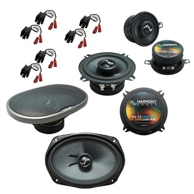 HA-C69 Compatible with Eagle Vision 93-97 6x9 Replacement 500W Speaker, HA-C5 5.25" Replacement 250W Speaker, HA-C35 3.5" Replacement 110W Speaker and HA-726512 Speaker Harness