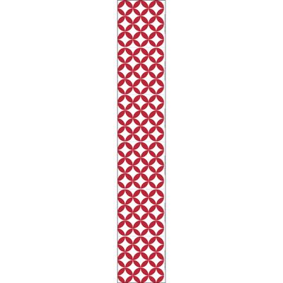 Plage Tile Sticker Ceramic Red, Vinyl, Red, 15 x 100 x 15 cm