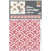 Plage Tile Sticker Miyoshi Pink, Vinyl, Red, 10 x 100 x 10 cm view 1