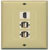 RiteAV - 1 Port HDMI 2 Port USB A-A Decorative Wall Plate - Ivory view 1