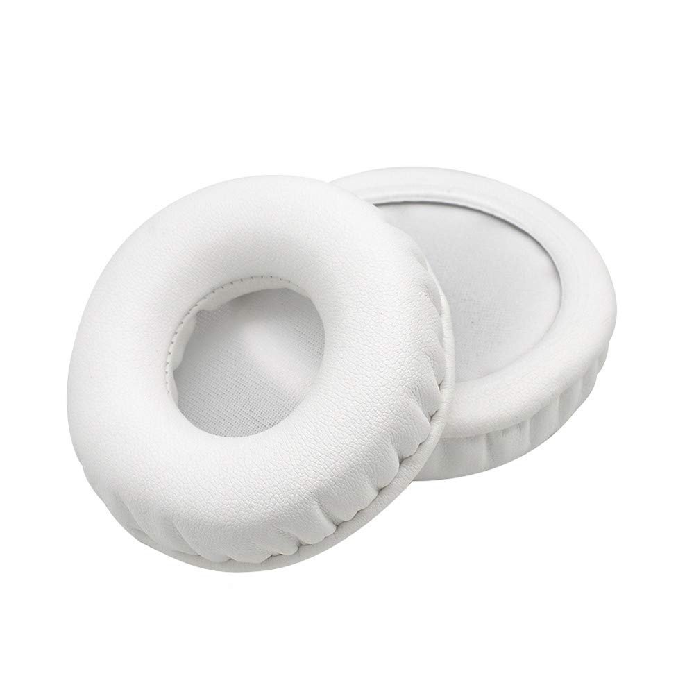 1 Pair Replacement Ear Pads Pillow Earpads Foam Cushion Cover Repair Parts Compatible with Monster N-Tune Ntune HD Headphone Headset (White)