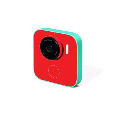 MightySkins Skin Compatible with Google Clips Camera - Solid Red | Protective, Durable, and Unique Vinyl Decal wrap Cover | Easy to Apply, Remove, and Change Styles | Made in The USA