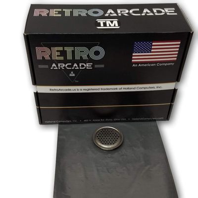 RetroArcade.us Aluminum 2.0625in Vent Hole Cover for Arcade, PC or Vending Cabinets