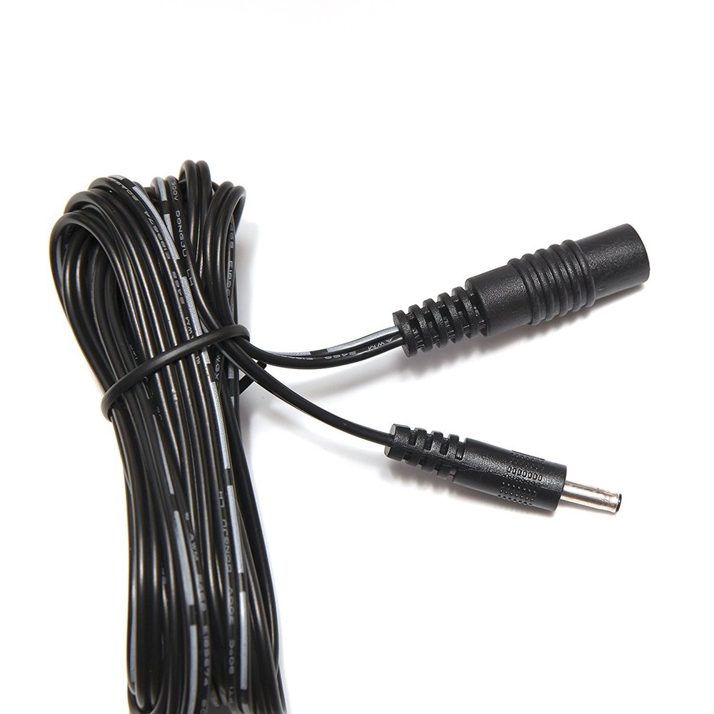 Omnihil 10 Feet 2.1millimetersx5.5millimeters-3.5millimetersx1.35millimeters DC Plug Extension Compatible with Light It Fulcrum, 12 LED Wireless Magnifying Floor Lamp