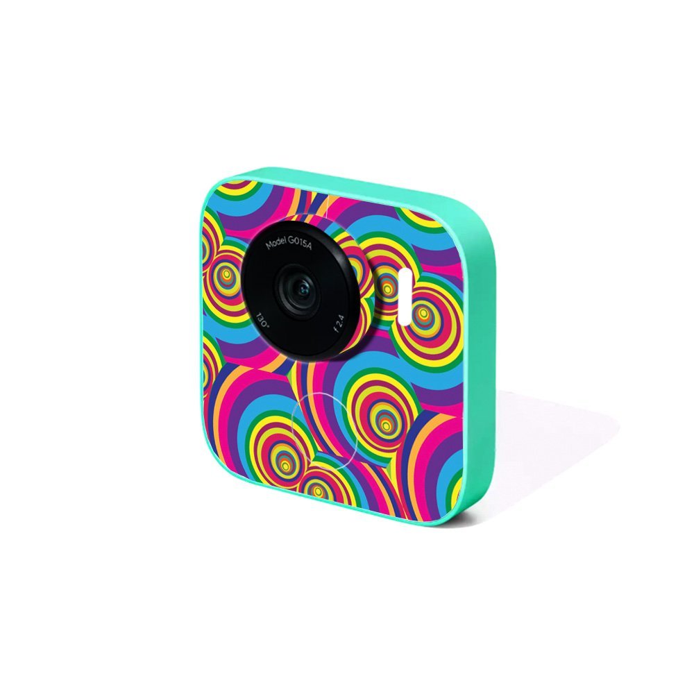 MightySkins Skin Compatible with Google Clips Camera - Groovy 60s | Protective, Durable, and Unique Vinyl Decal wrap Cover | Easy to Apply, Remove, and Change Styles | Made in The USA