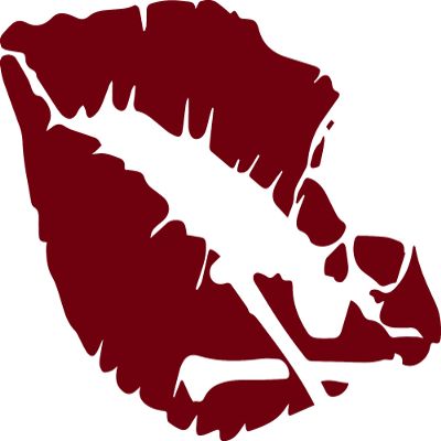 ANGDEST Poison Lips (Burgundy) (Set of 2) Premium Waterproof Vinyl Decal Stickers for Laptop Phone Accessory Helmet Car Window Bumper Mug Tuber Cup Door Wall Decoration
