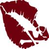 ANGDEST Poison Lips (Burgundy) (Set of 2) Premium Waterproof Vinyl Decal Stickers for Laptop Phone Accessory Helmet Car Window Bumper Mug Tuber Cup Door Wall Decoration view 1