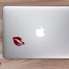 ANGDEST Poison Lips (Burgundy) (Set of 2) Premium Waterproof Vinyl Decal Stickers for Laptop Phone Accessory Helmet Car Window Bumper Mug Tuber Cup Door Wall Decoration view 3