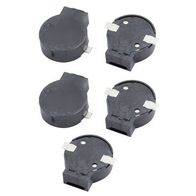 Aexit 5Pcs DC Security & Surveillance 2-4V 9032 9mm x 3.2mm SMD Electromagnetic Passive Horns & Sirens Buzzer Black