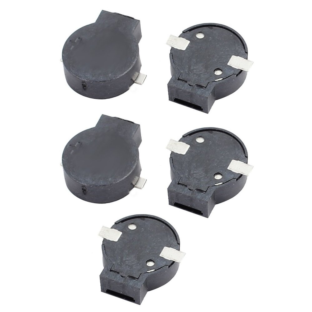 Aexit 5Pcs DC Security & Surveillance 2-4V 9032 9mm x 3.2mm SMD Electromagnetic Passive Horns & Sirens Buzzer Black