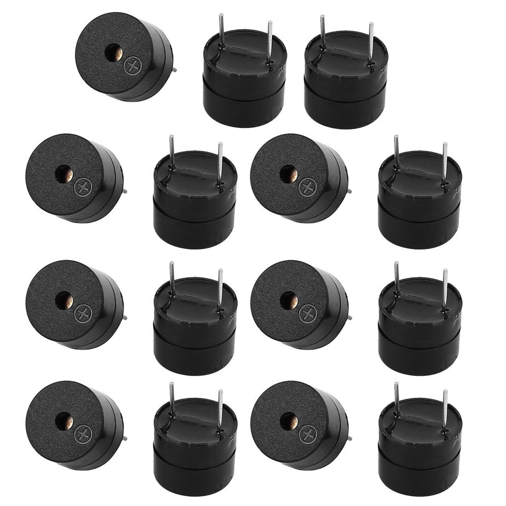 Aexit 15pcs DC Security & Surveillance 12V Active Buzzer Magnetic Continous Beep Tone Alarm 12mm Horns & Sirens x 9.5mm